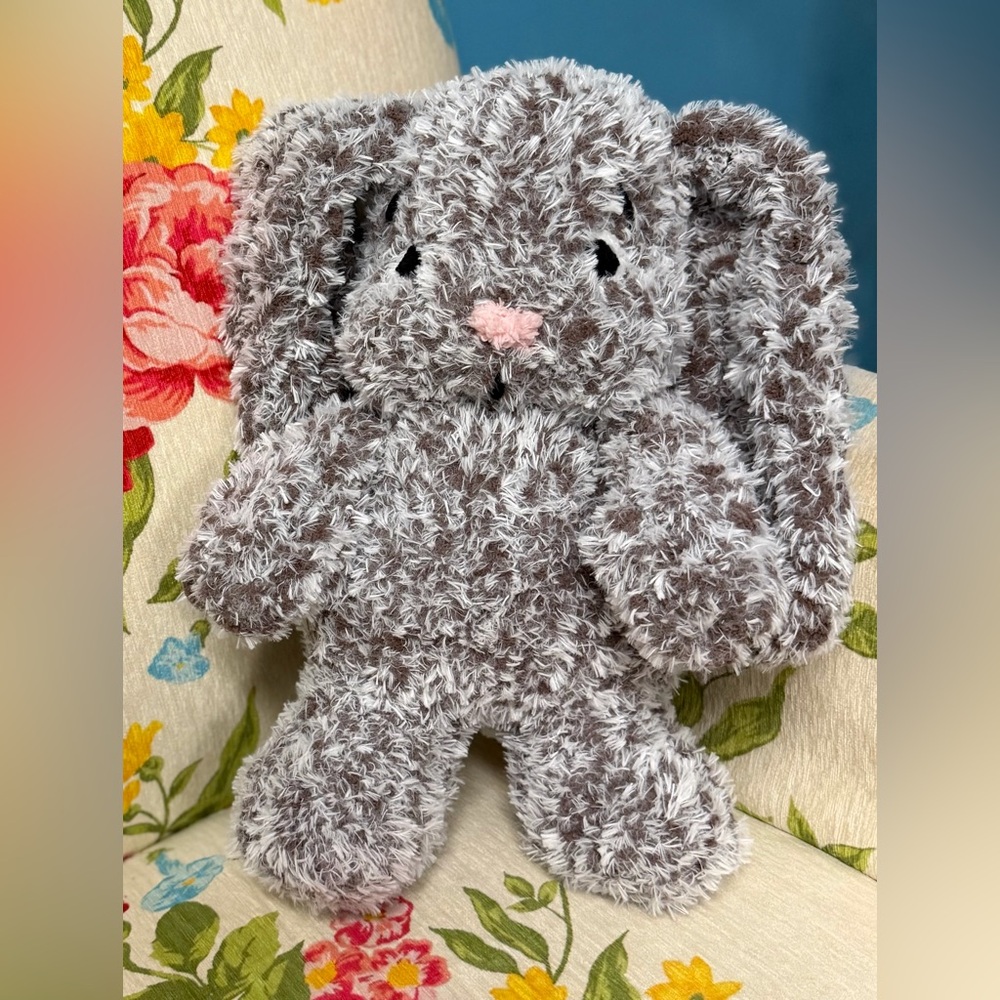 Handmade Hand Crafted Knit Chubby Bunny Easter gift - Picture 4 of 7